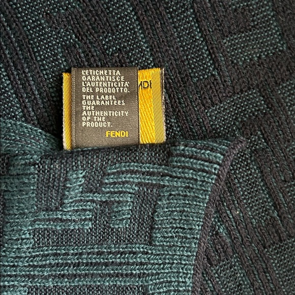 FENDI FF Zucca Wool Scarf NEW - Picture 7 of 13
